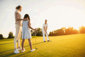 Family golf at Proston Golf Club